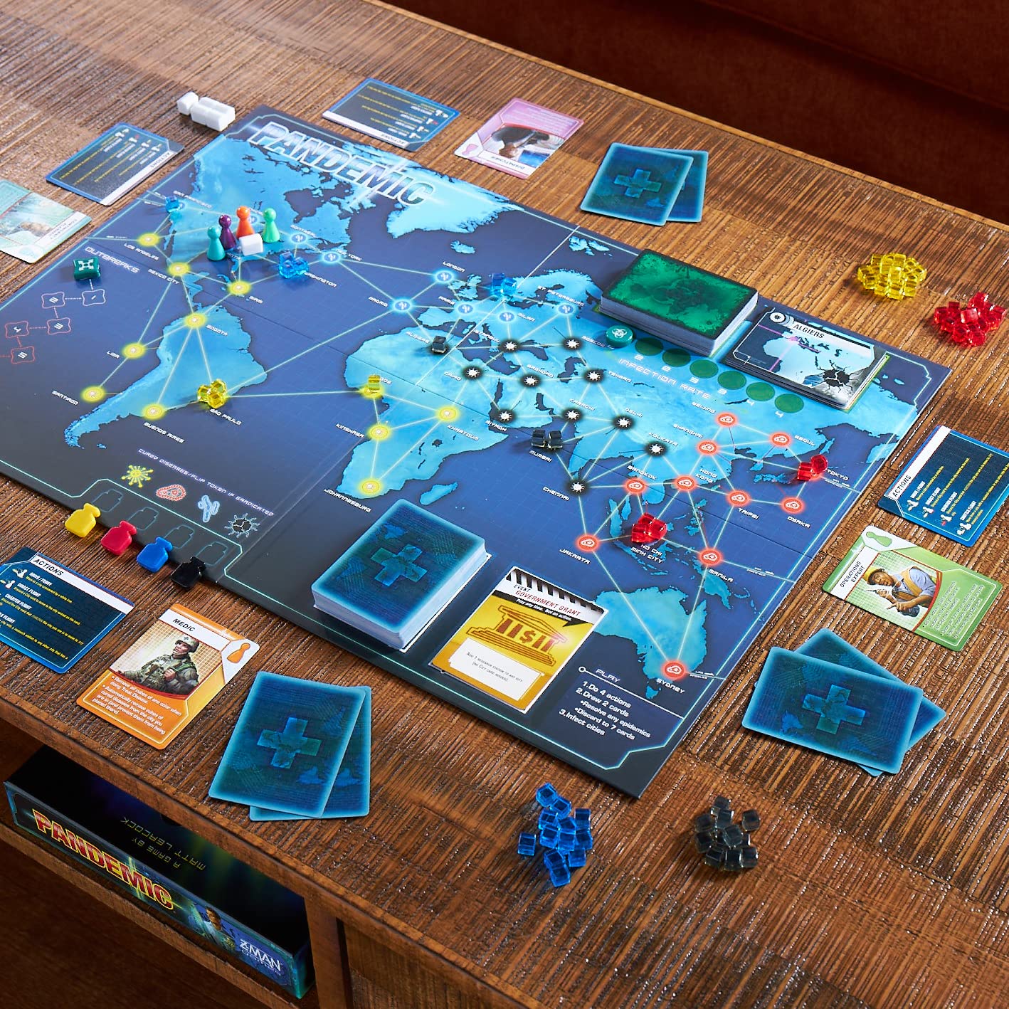 Z-Man Pandemic Board Game - A Cooperative Battle to Save Humanity Strategy Game