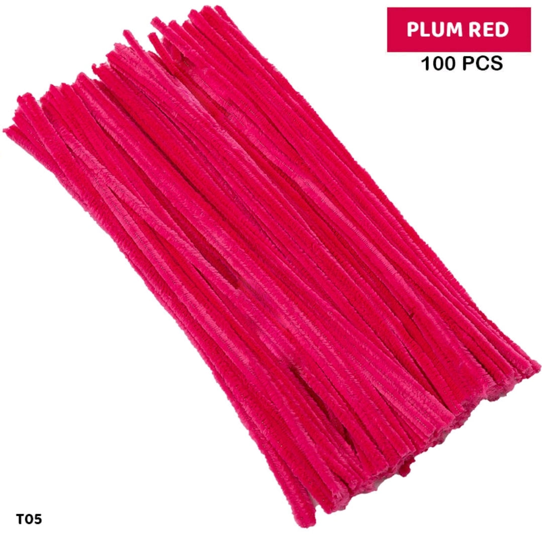 Pipe Cleaner Plain 100 Pc's Single Shades
