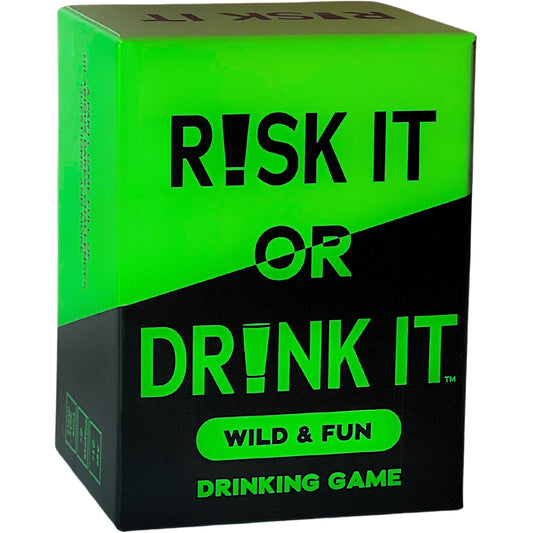RISK IT OR DRINK IT Wild & Fun Drinking Game for Parties: 150 Hilarious Dares & Risky Questions for Adults Games Nights