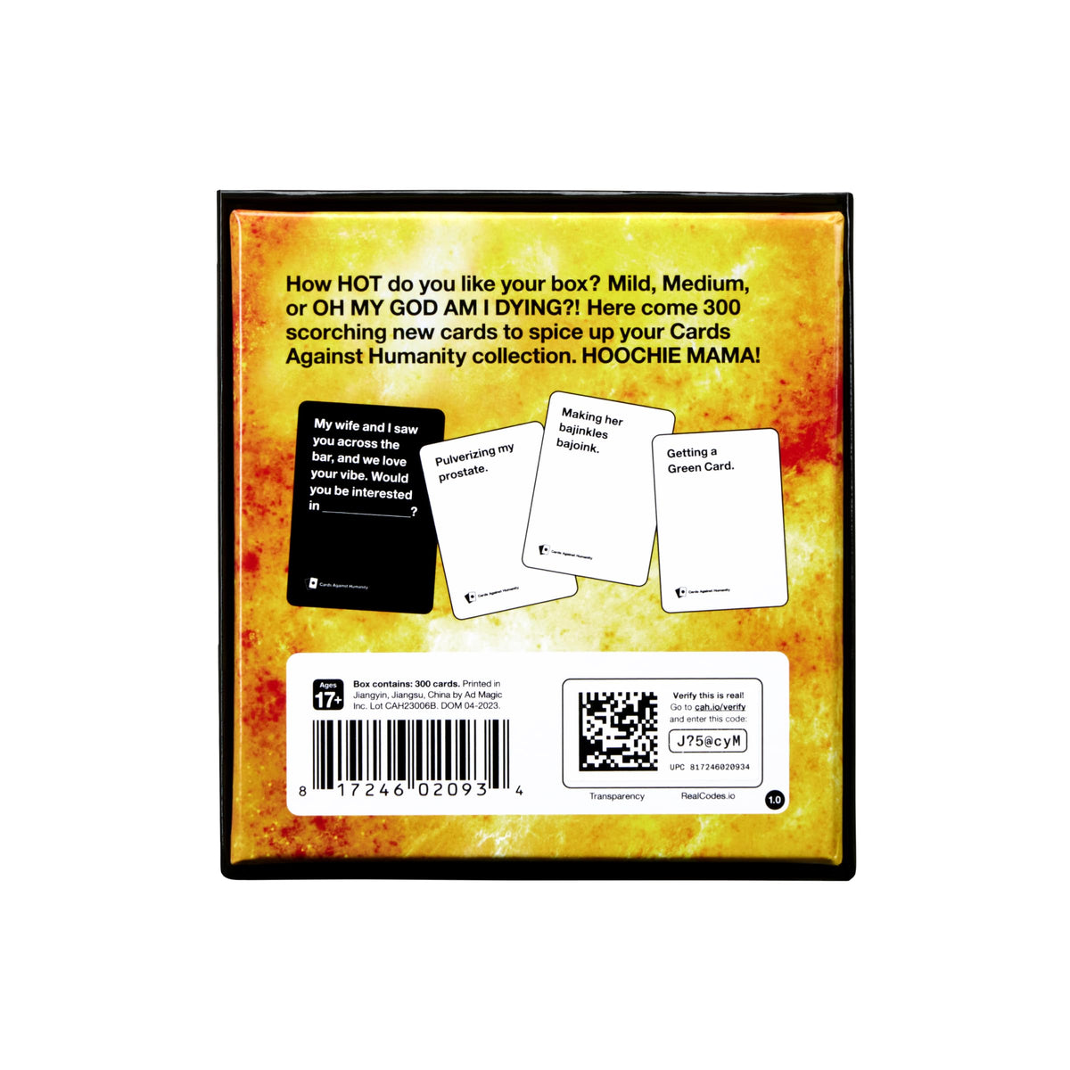 Cards Against Humanity Hot Box Card Game
