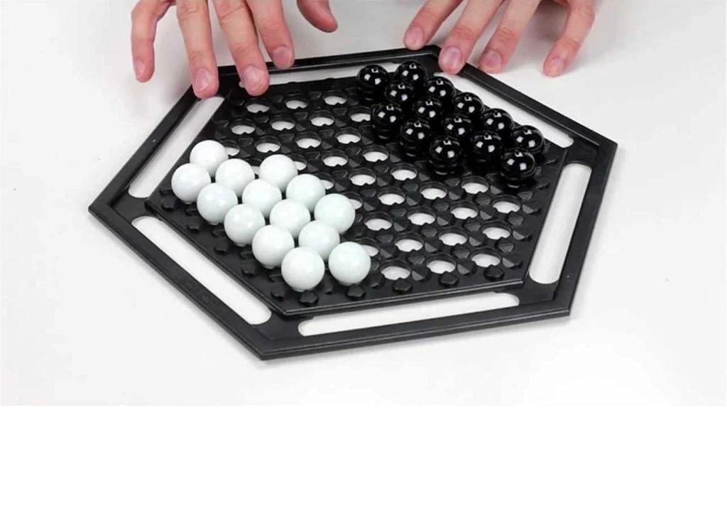 Abalone Mini Black and White Marbles Board Game