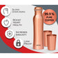 Milton Copperas Gift Set of 2 bottles 950ml with 2 pc Tumbler 100% Pure Copper BPA Free Leak Proof Office Bottle Boosts Immunity Supports Digestive & Liver Health Ayurveda Inspired