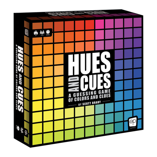 Hues and Cues - Vibrant Color Guessing Board Game for 3-10 Players Ages 8+ Connect Clues and Guess from 480 Color Squares