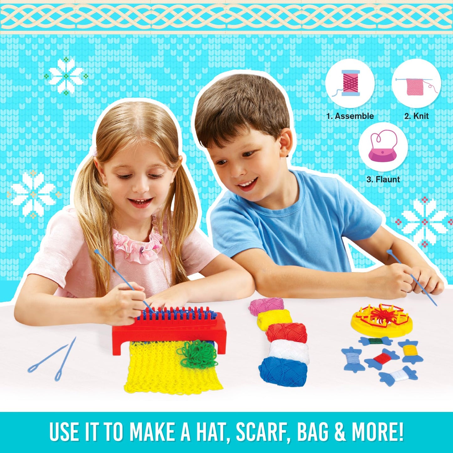 Handycrafts Funskool Knitting Jenny DIY Kit
