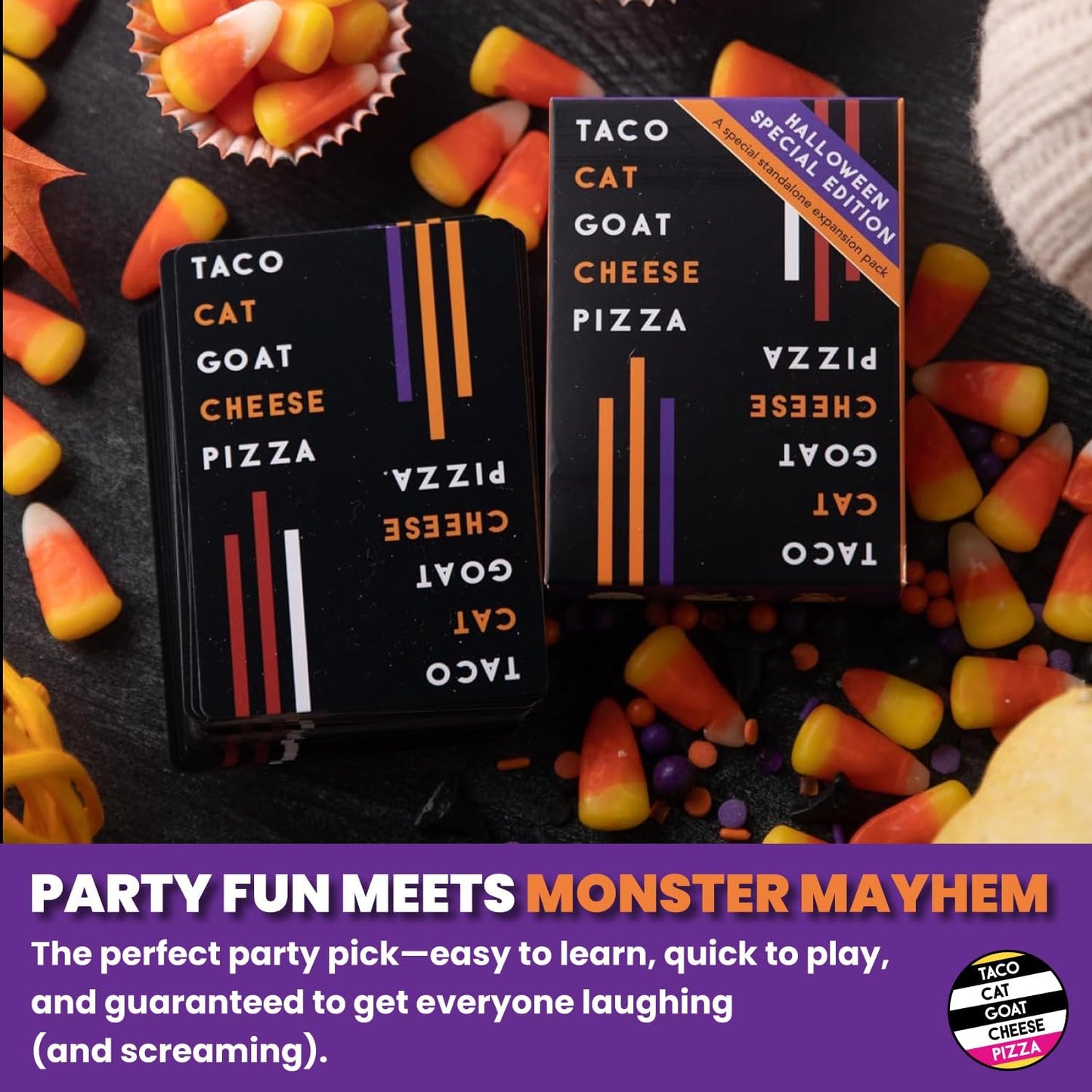 Taco Cat Goat Cheese Pizza Halloween Edition Wildly Spooky Card Game
