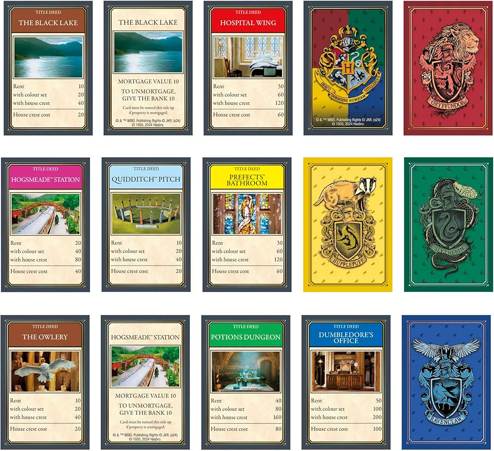 Hasbro Monopoly Harry Potter Edition Board Game A Magical Adventure at Hogwarts