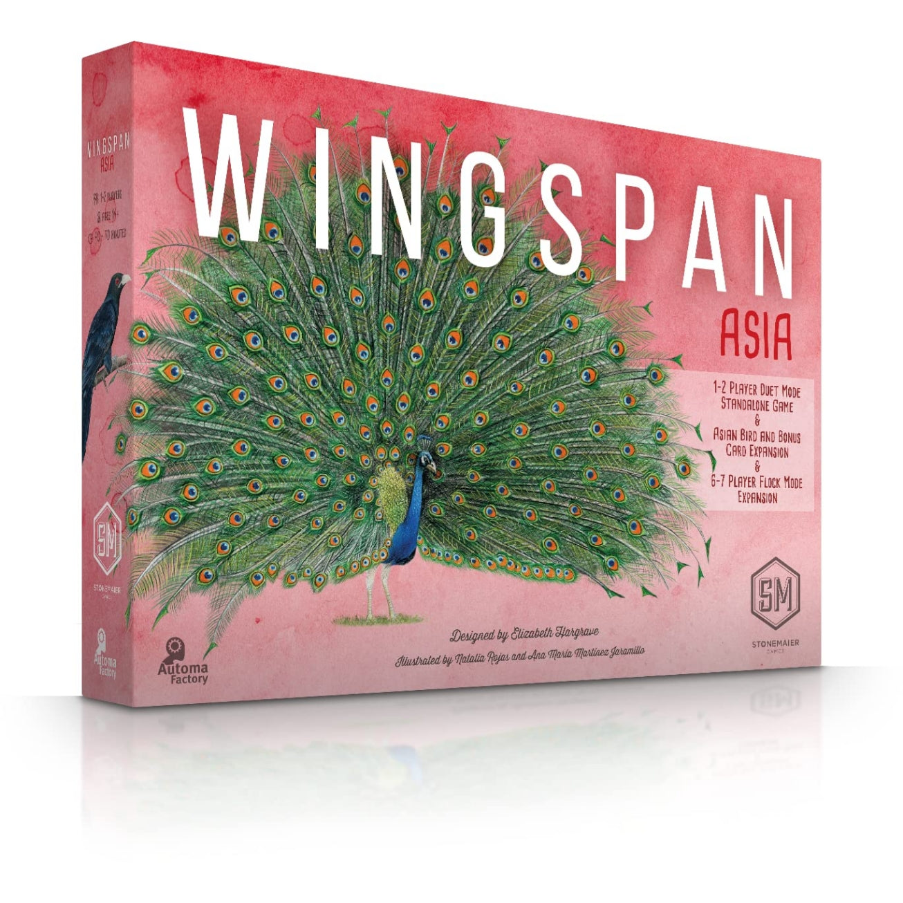 Stonemaier Games Wingspan Asia Standalone Game or Expansion to Wingspan (Base Game) Great for Solo Play or 2 Player Add to Wingspan for 6-7 Player Expansion 1-5 Player