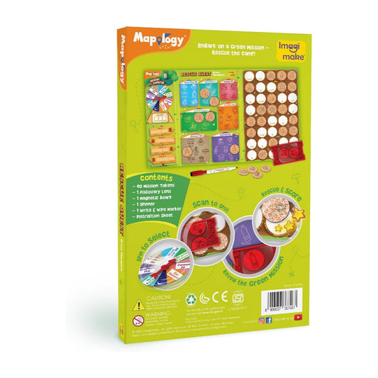 Imagimake Rescue Quest–Green Champions Spin, Discover & Rescue Green Missions  Educational Fun Board Games
