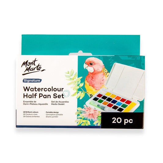 Mont Marte Watercolour Half Pan Set Signature 20pc