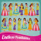 Imagimake DIY Magnetic Dress-Up Indian Princess