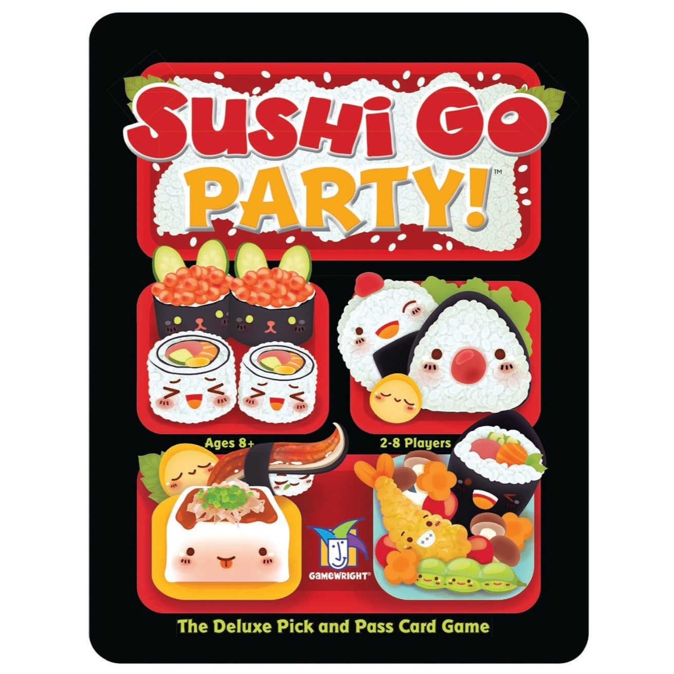 Sushi Go Party! - The Deluxe Pick & Pass Card Game (Cardboard Box)