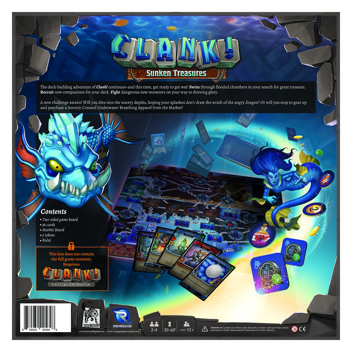 Dire Wolf Clank Sunken Treasures Expansion Board Game