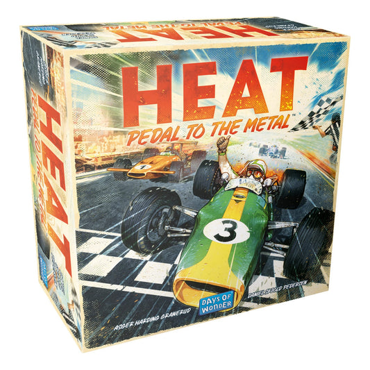 HEAT Pedal to the Metal Board Game Intense Car Racing and Strategy Game