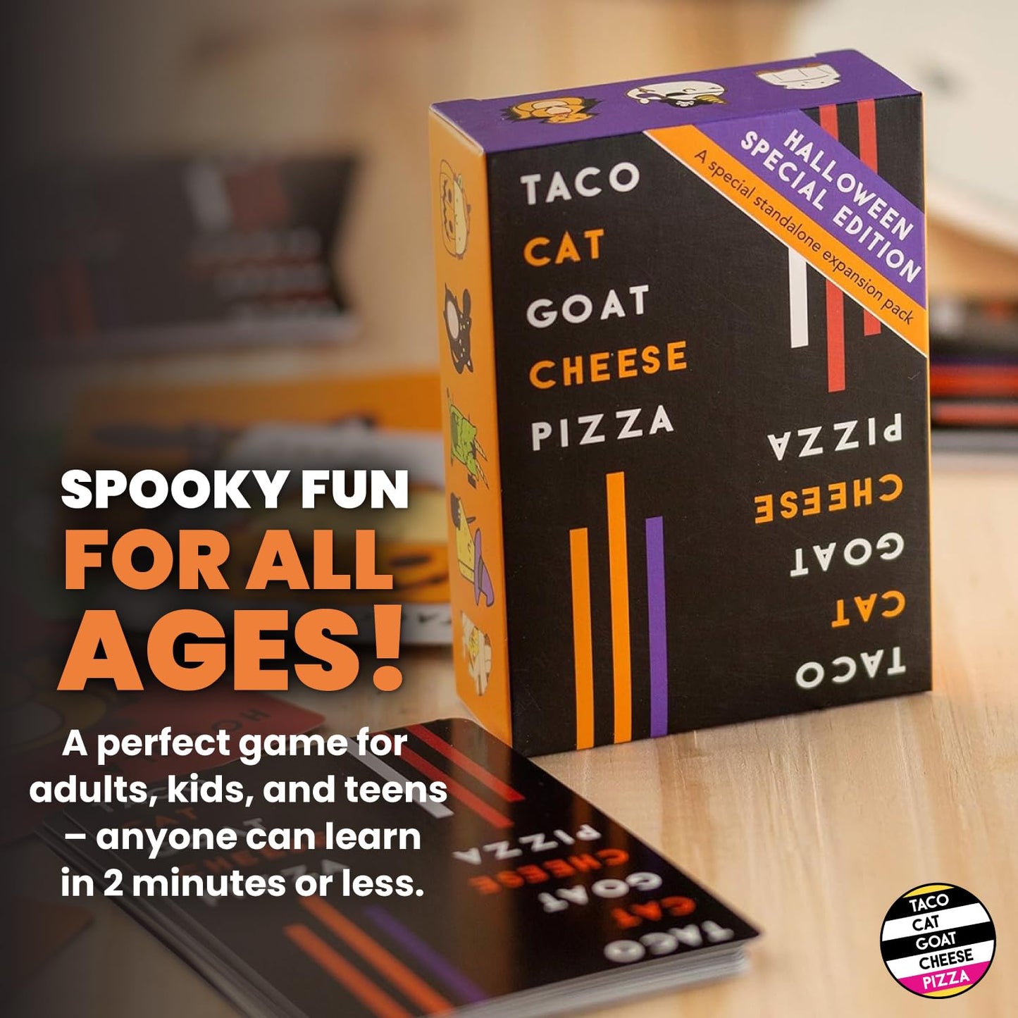 Taco Cat Goat Cheese Pizza Halloween Edition Wildly Spooky Card Game