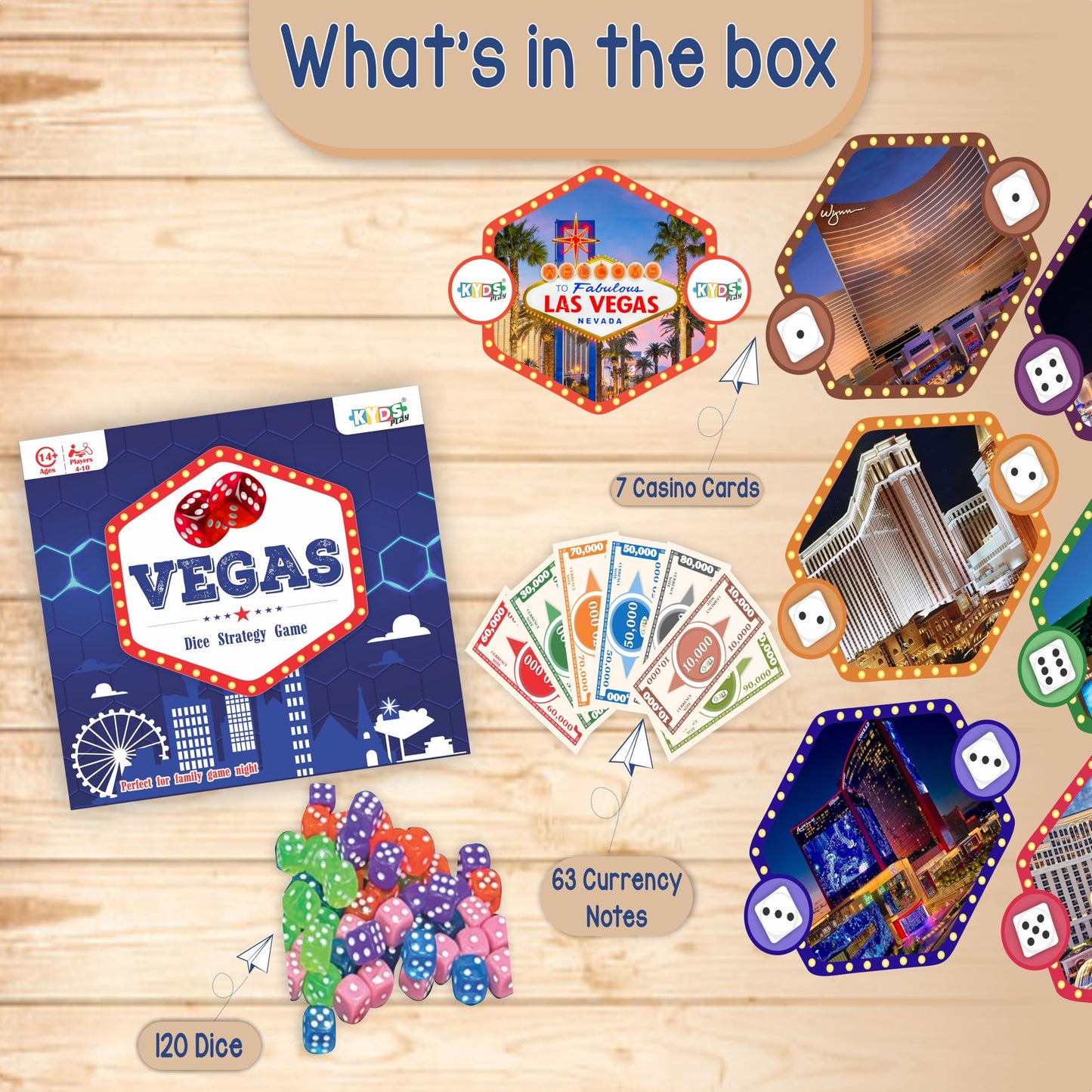 Vegas Dice Strategy Game Board Game