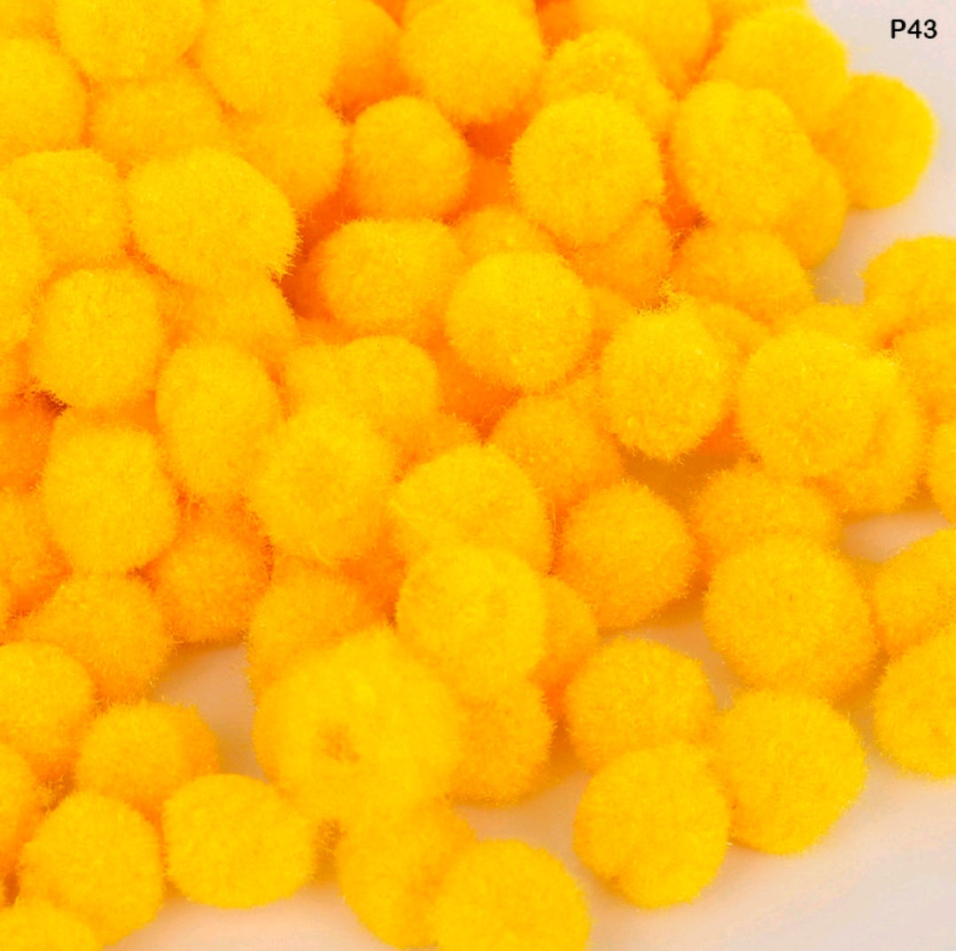 Pom Pom Balls 2 Cm 500 Pc's Single Shades