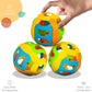Ratna's Jazz Gift Set, 2-in-1 Baby Toys with Pull Along Lion and Rattling Ball, New Born Toys for 6 Month+ Old Baby
