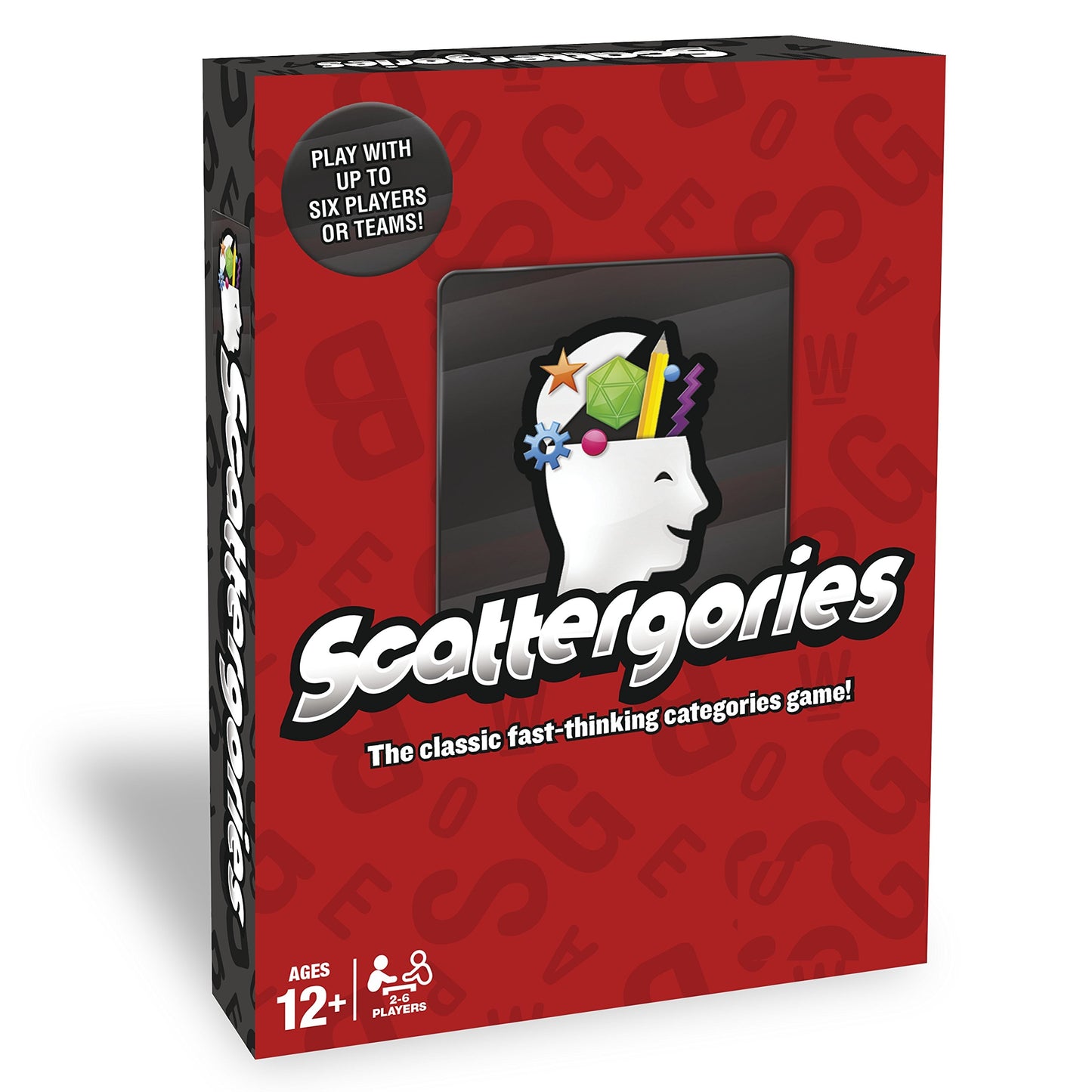 Scattergories Fast-Paced Word Game for 2-6 Players Ages 12+