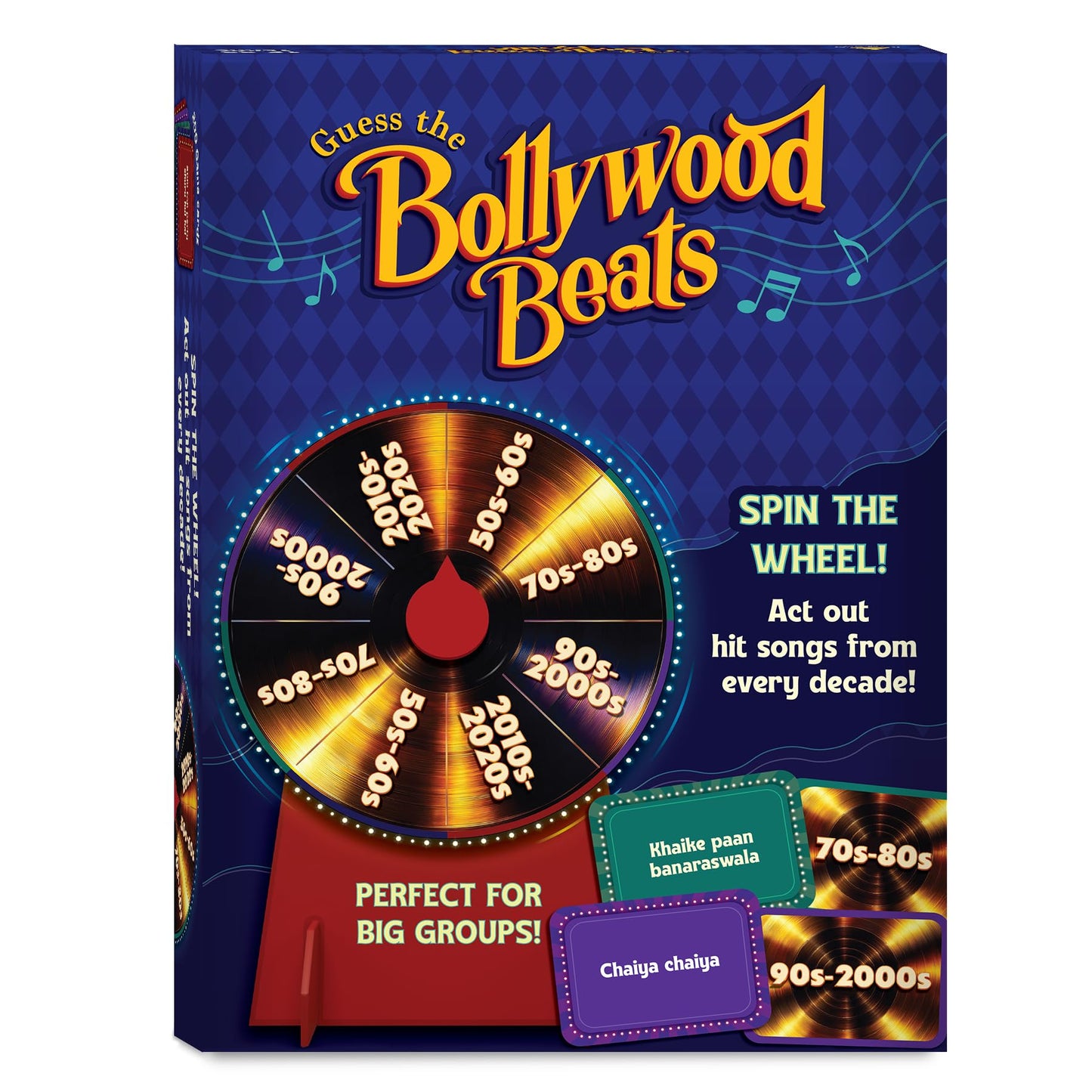 Gouda Games Bollywood Beats  Spin the Wheel Song Guessing Party Game