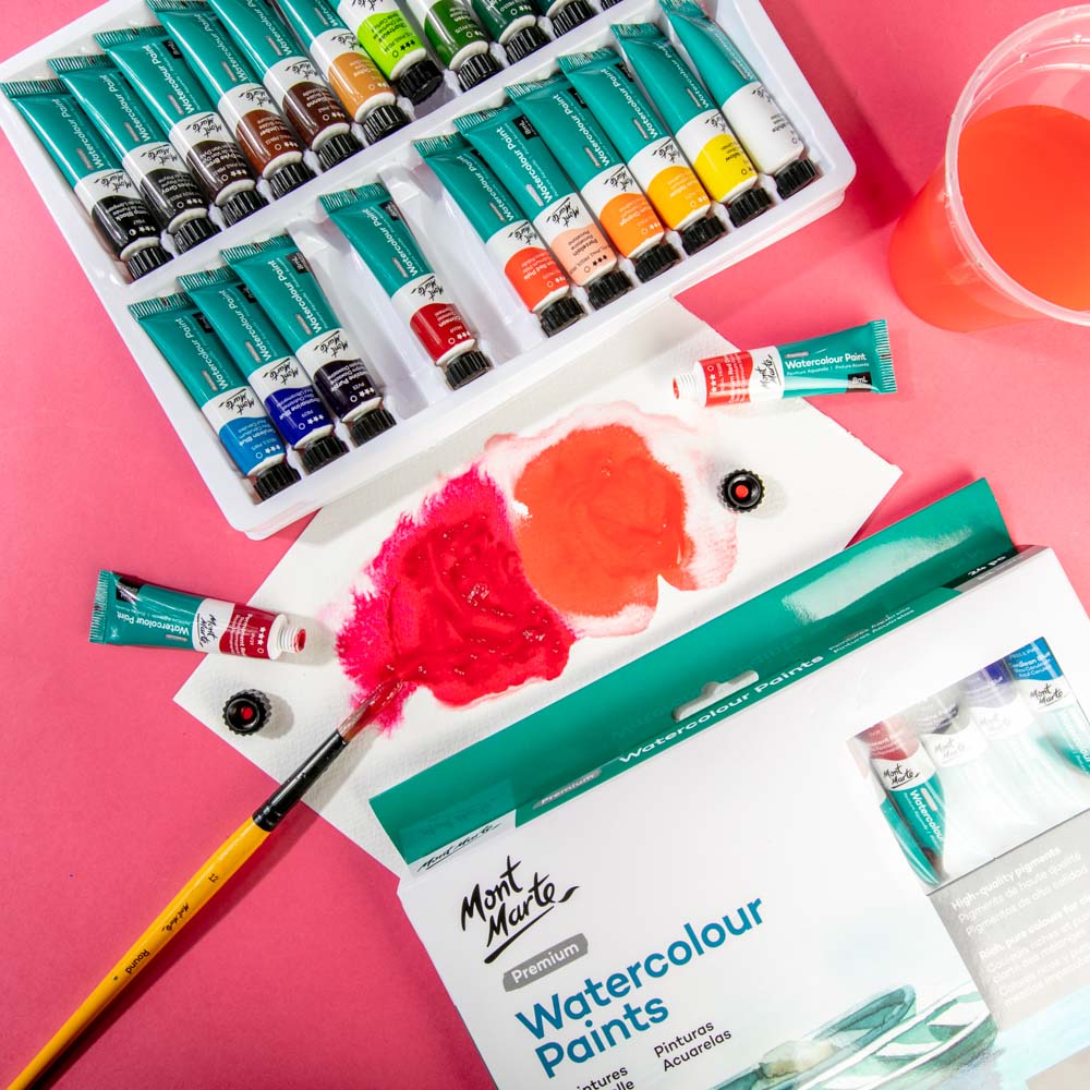 Mont Marte Watercolour Paints Premium 24pc x 8ml
