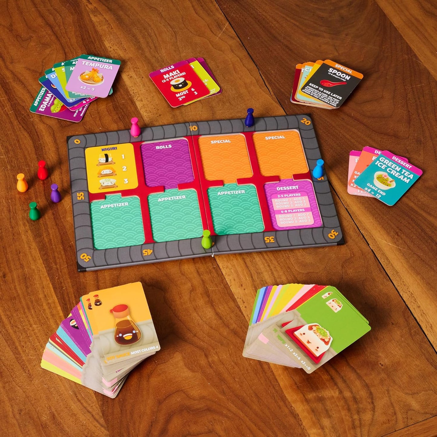 Sushi Go Party! - The Deluxe Pick & Pass Card Game (Cardboard Box)