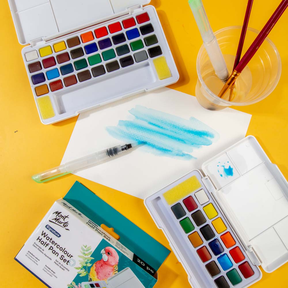 Mont Marte Watercolour Half Pan Set Signature 20pc