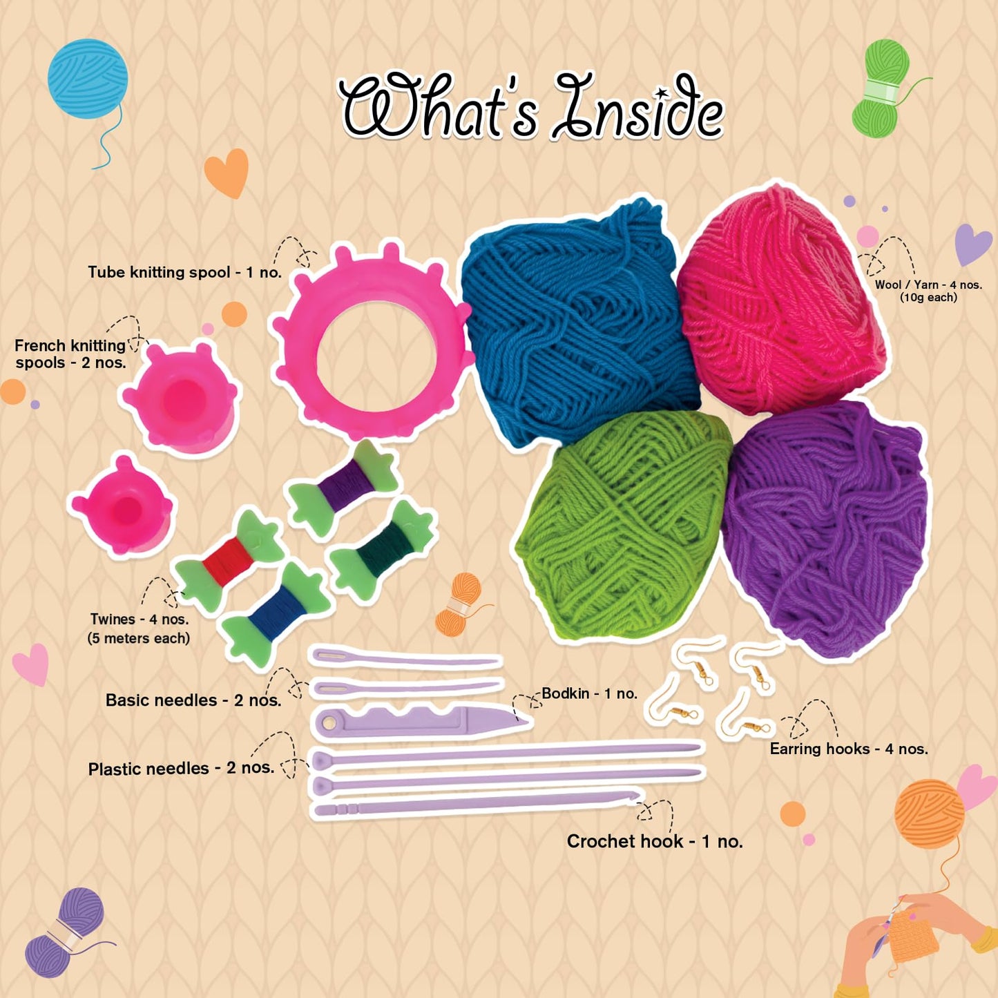 Handycrafts Funskool Crochet Factory DIY Kit