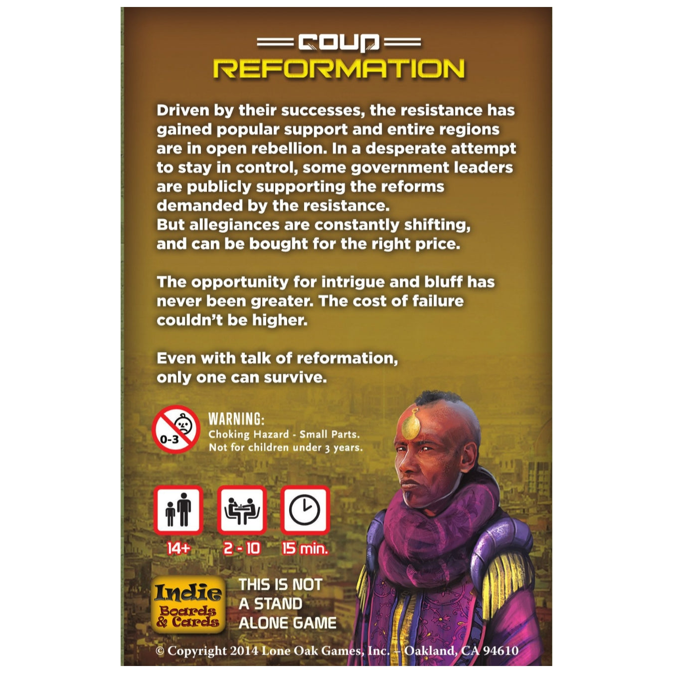 Coup Reformation 2nd Ed Card Game Expansion