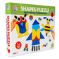 Ratna's Shapes Puzzle Educational Toy, 54 Pattern Challenge Cards, Creative Building Game for Kids 4+ Years