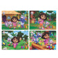 Ratna's Dora 4 in 1 Jigsaw Puzzle Set