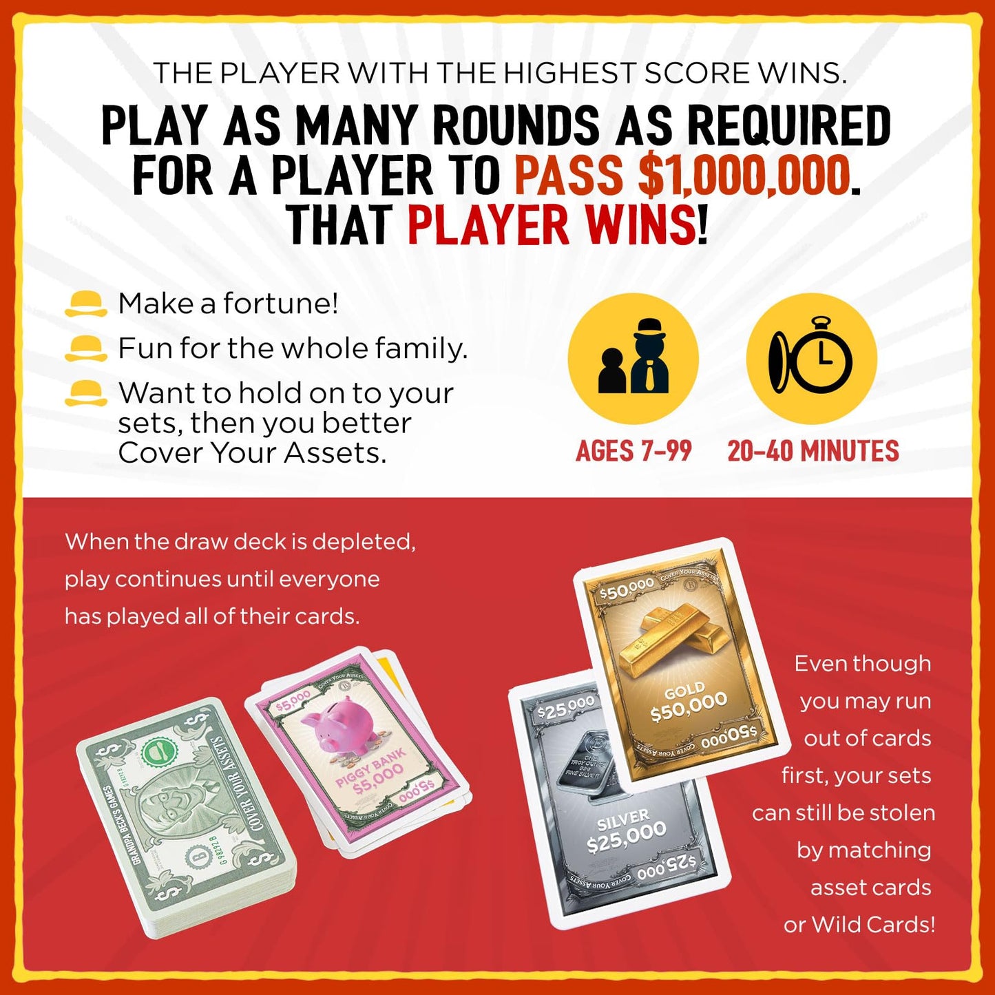 Grandpa Beck's Games Cover Your Assets Card Game