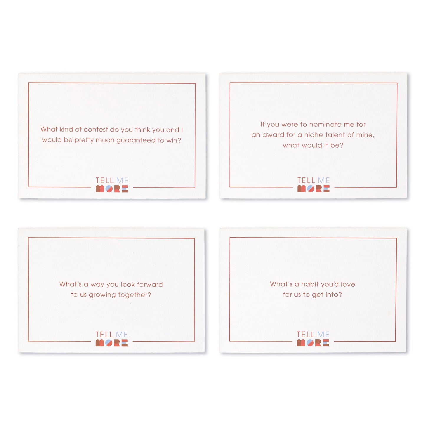 Tell Me More Couples’ Edition A Date Night Conversation Starter Game