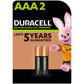 Duracell Rechargeable AAA 900mAh Battery Pack of 2