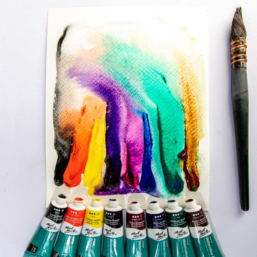Mont Marte Watercolour Paints Premium Intro Set 8pc x 8ml