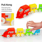 Ratna's Baby's Stack & Sort 2-in-1 Educational Toy with Train Stacker, Nesting, Stacking, Pull Along & Shape Sorting Toy for Kids 1+ Years