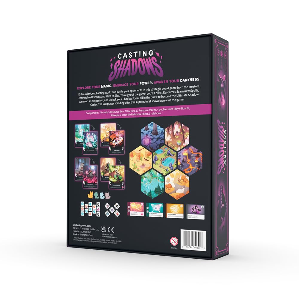 Unstable Games Casting Shadows Board Game