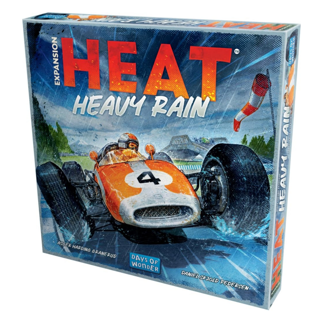 Asmodee Heat Heavy Rain Board Game Expansion New Japan & Mexico Tracks Intense Car Racing Strategy Game