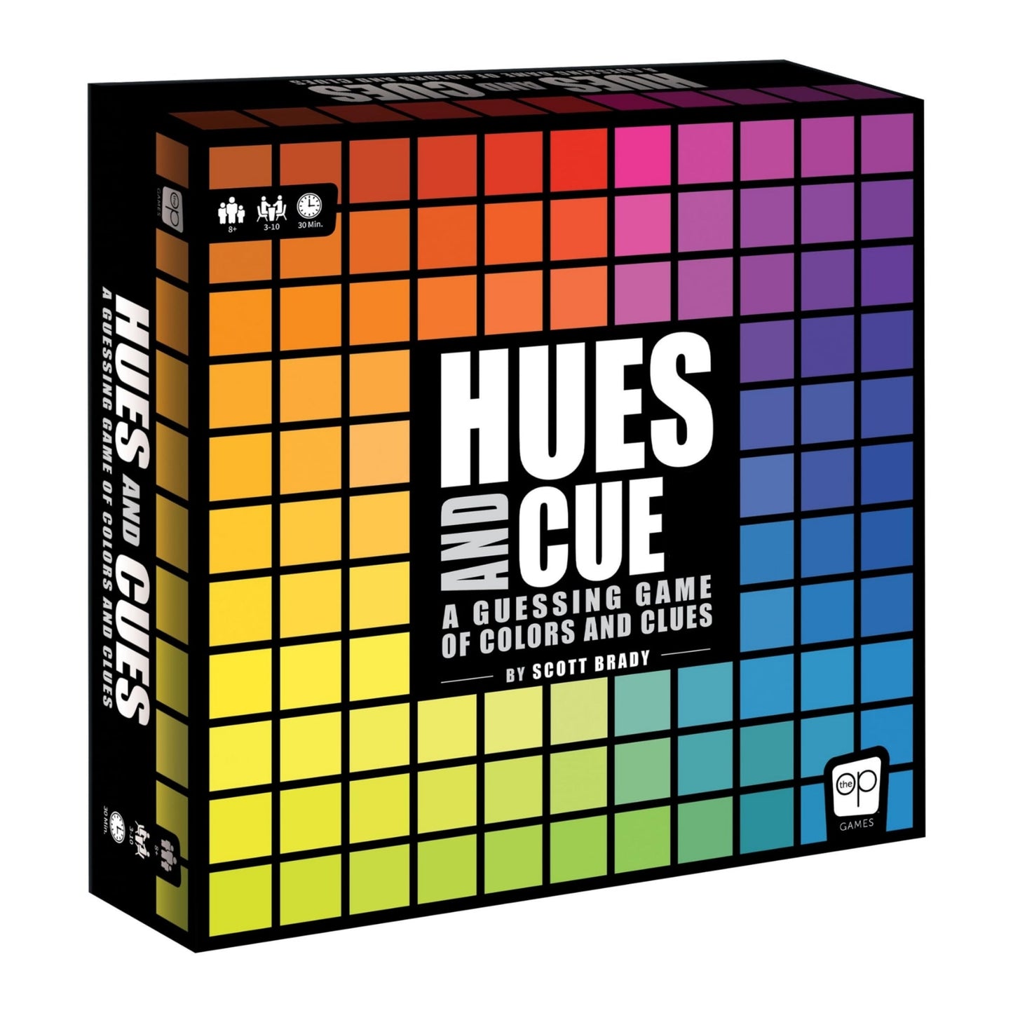 Hues and Cue - Vibrant Color Guessing Board Game for 3-10 Players Ages 8+ Connect Clues and Guess from 480 Color Squares