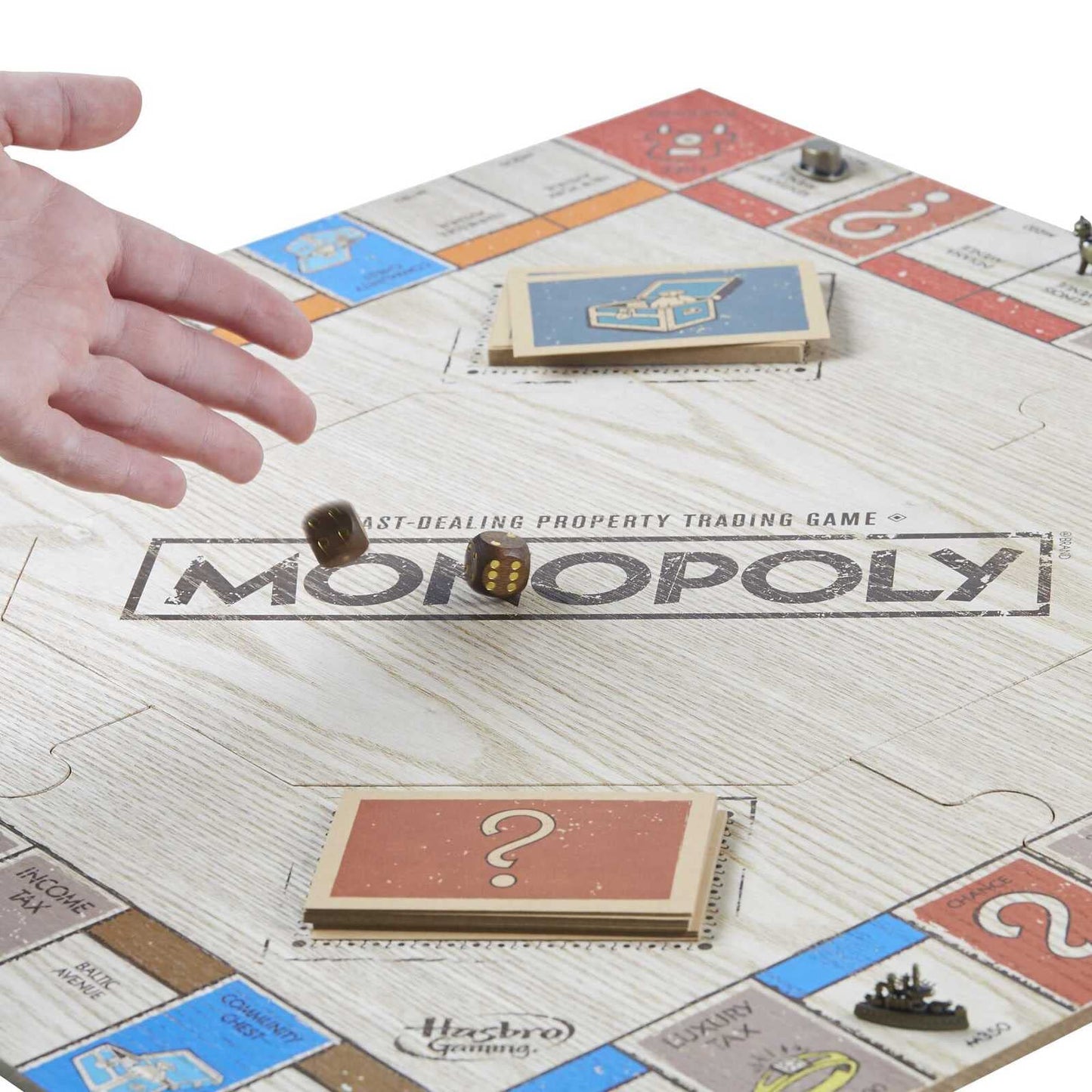 Hasbro Gaming Monopoly Rustic Series Premium Wooden Edition Board Game