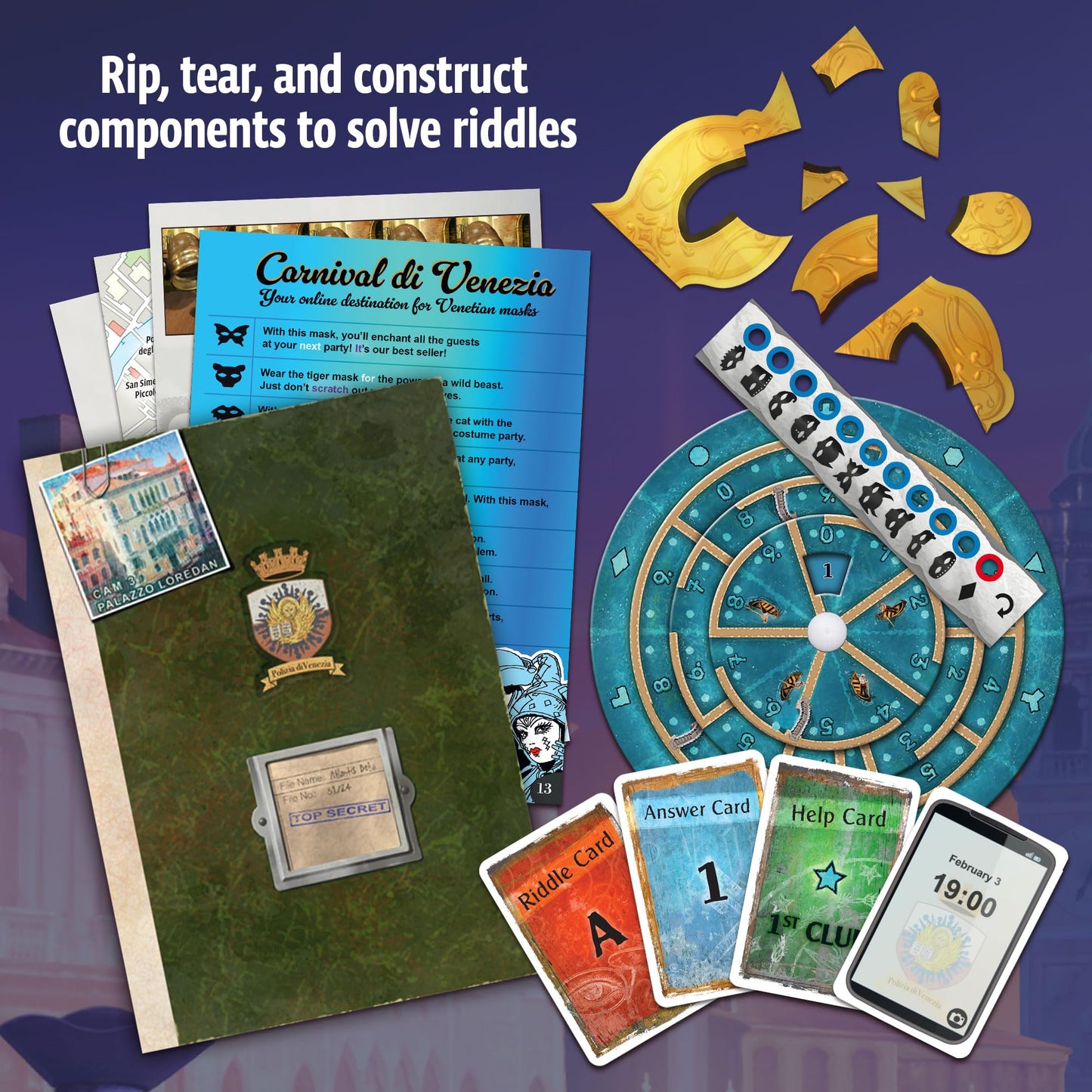 Thames & Kosmos The Exit Game The Venice Conspiracy Card Game