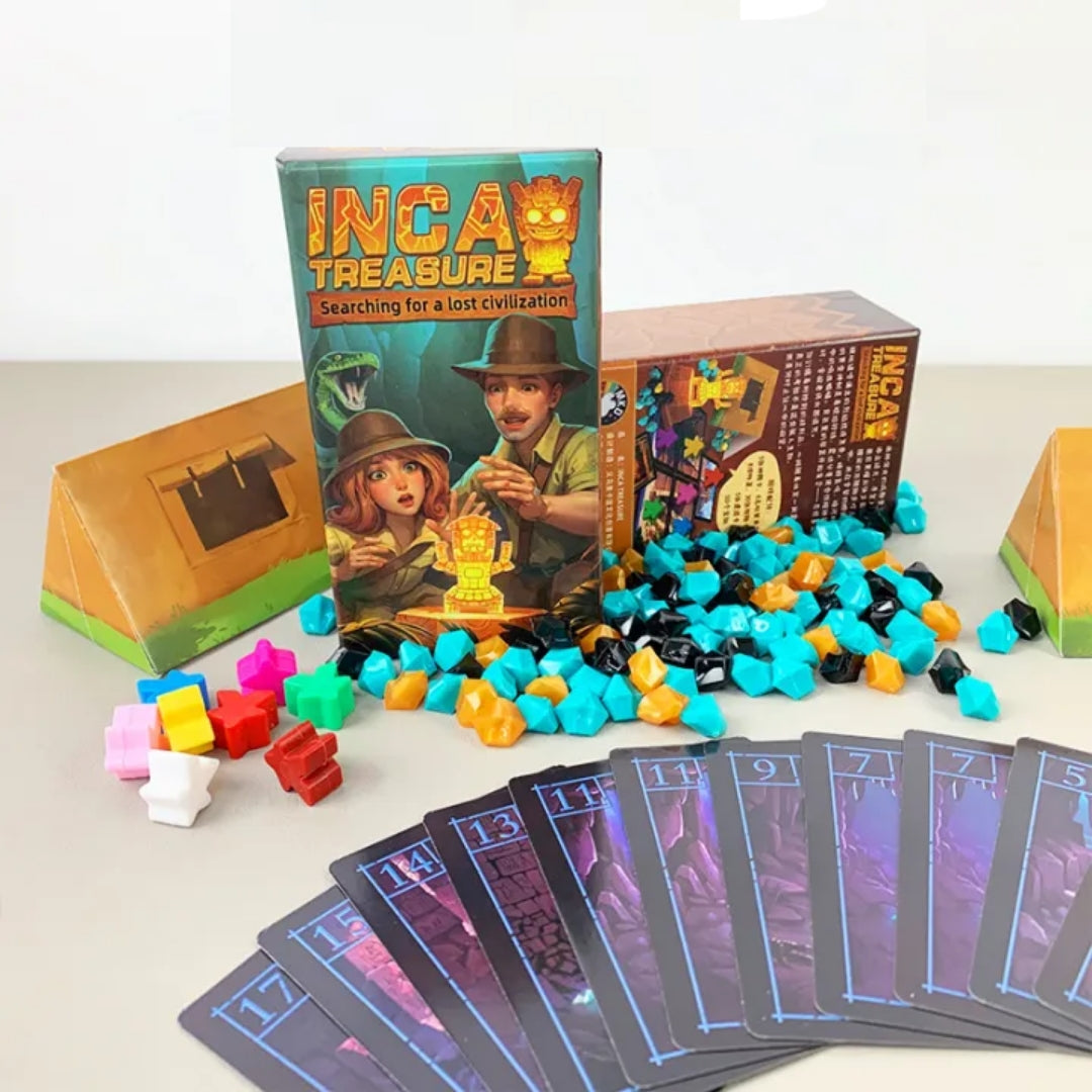 Incan Treasure Board Game Searching for A Lost Civilization Abstract Strategy