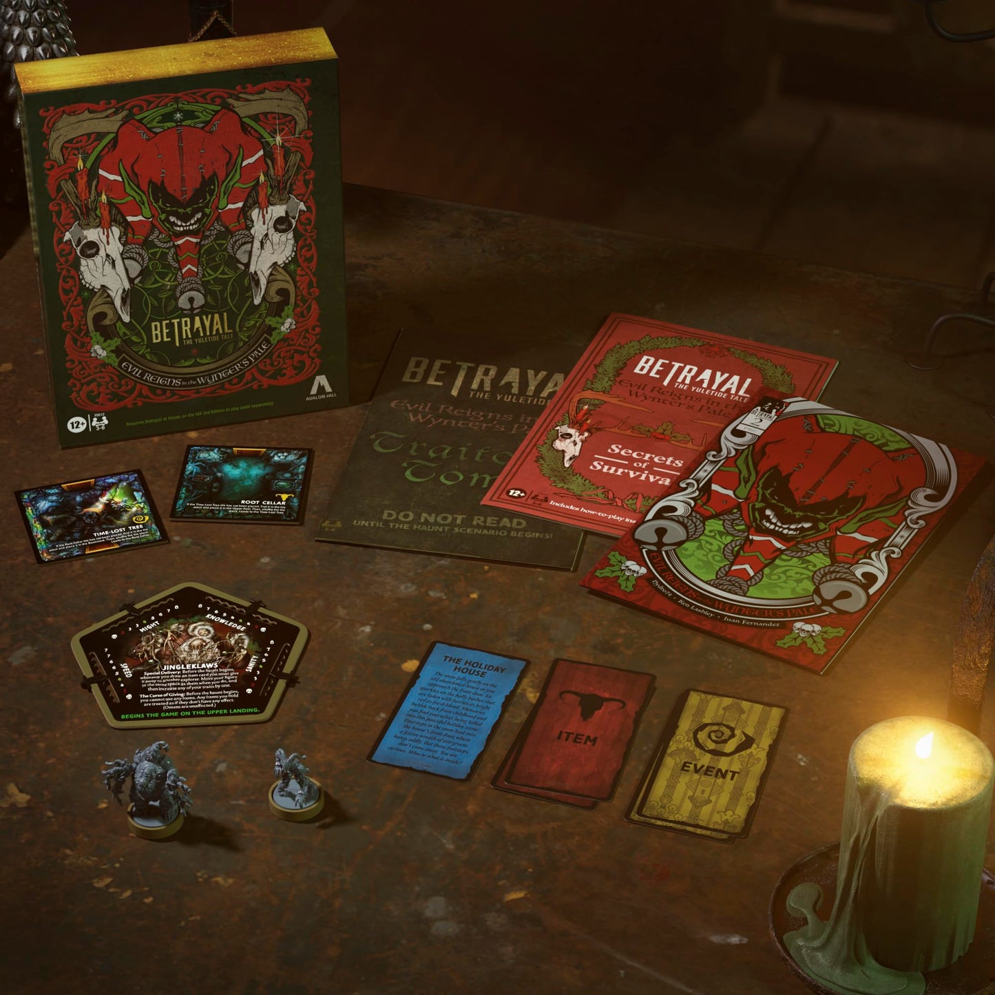 Avalon Hill Betrayal Evil Reigns in The Wynter's Pale The Yuletide Tale Expansion Board Game