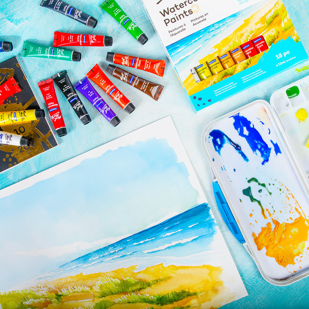 Mont Marte Watercolour Paint Set Signature 18pc x 12ml (0.4 US fl.oz)