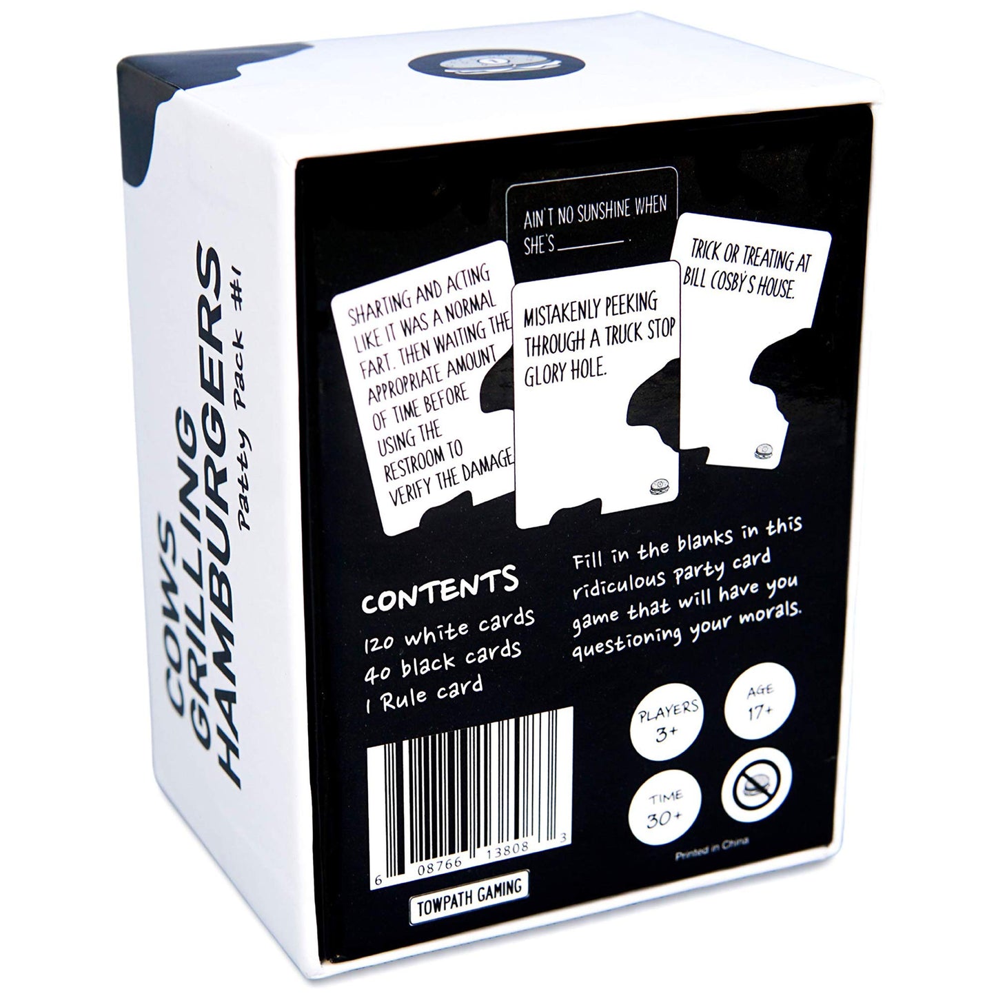 Cows Grilling Hamburgers Adult Party Card Game