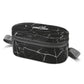 Milton Executive Lunch Box 2 Inner Steel Round Containers 280ml Each and 1 Microwave Safe Oval Plastic Container 450ml with Insulated Bag Office Tiffin Leakproof Easy to Carry - Black