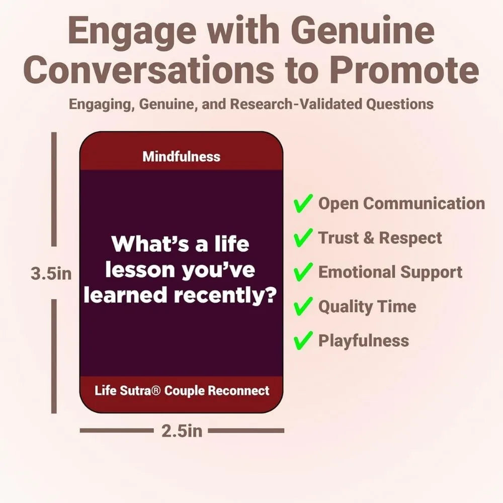Couple Reconnect Card Game 200 Conversation Starters for Couples