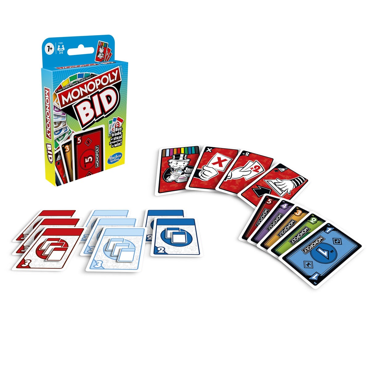 Hasbro Gaming Monopoly Bid Card Game