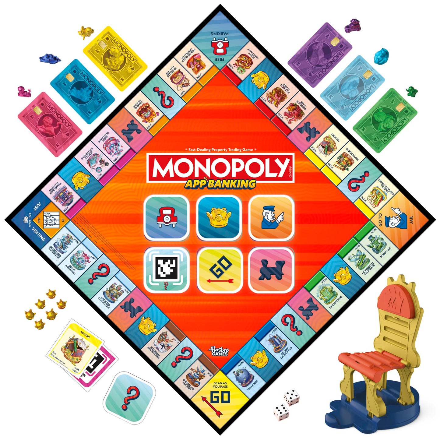 Hasbro Gaming Monopoly App Banking Board Game