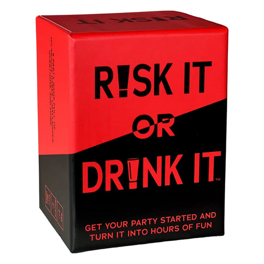 RISK IT OR DRINK IT Fun Drinking Game for Parties: 150 Hilarious Dares & Risky Questions for Adults Games Nights