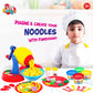 Fundough Funskool Noodle Party Play Set 5 Colorful Dough Tubs of 75g Each
